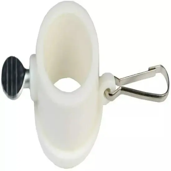 2 Pcs 1.5" Plastic Flag Pole Mounting Rings Set Mounting Rings Kit Carabiner {3}