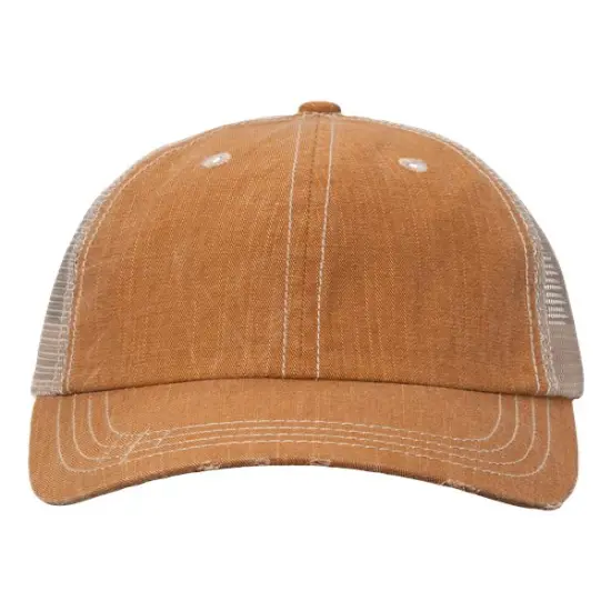 Valucap&reg; Contrast Stitch Cap Stylish Breathable Fit Golden Brown/ Khaki {1}