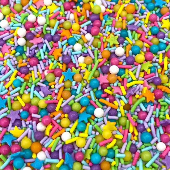 pink sprinkles, valentines, cake sprinkles, gluten free, cookies, chocolate, fondant, princess topping, ice cream, edible, dessert decoration (Rainbow) {2}