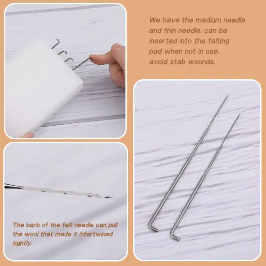 QMNNMA Needle Felting Kit, Animals Needle Felting Set, DIY Wool Felt Materials Set with Felting Tool and Instruction for Needle Felting Craft Project and DIY Handmade {3}