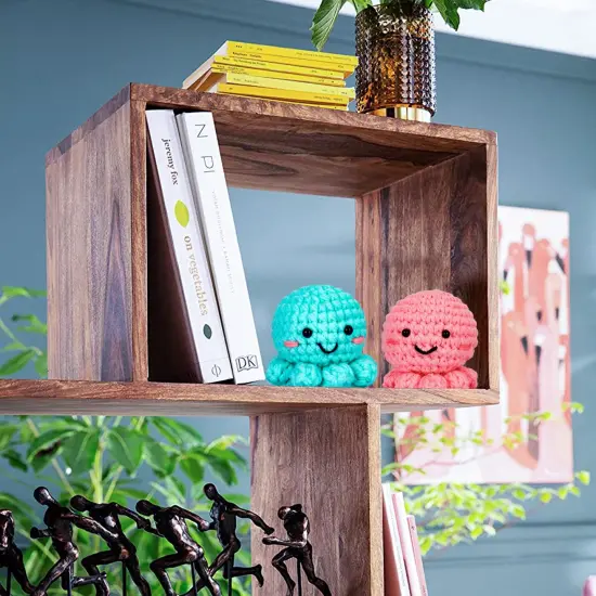 Crochetta Crochet Kit for Beginners, Amigurumi Crocheting Animals Kits w Step-by-Step Video Tutorials, Knitting Starter Pack for Adults and Kids, Jumbo 2 Octopus Familly (40%+ Yarn Content) {3}