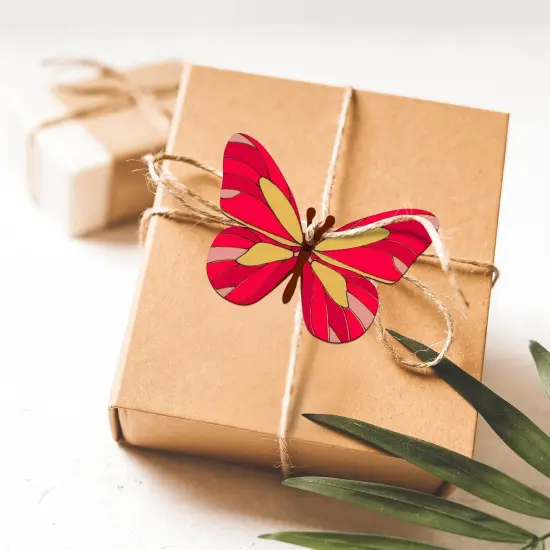 80PCS Wooden Spring Ornaments to Paint, 8 Styles DIY Blank Unfinished Wood Cutouts Ornament for Home Crafts Hanging Decorations, Insect Dragonfly Butterfly Snail Watering Can Mushroom Flower Shape {2}