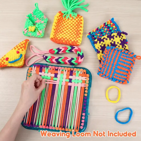 IQKidz 224 PCS Loom Loops Refill for Potholder Weaving Loom Kit Toys, Elastic DIY Arts and Crafts Loops Supplies for Kids Beginners, Perfect Birthday Gifts for 5 6 7 8-12 13 Year Old Girls {2}