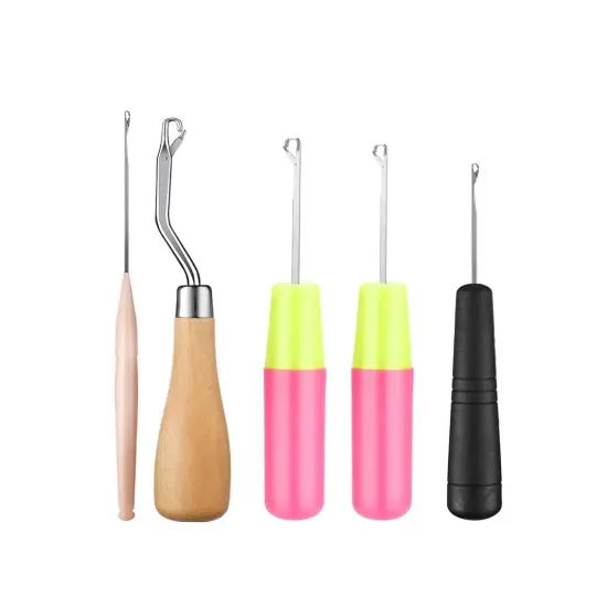 Latch Hook, Different Sizes Crochet Hook for Hair (5 Pieces Set) {1}