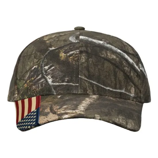 Kati&reg; Camo Woven USA Flag Cap Xtra/ USA Flag {4}
