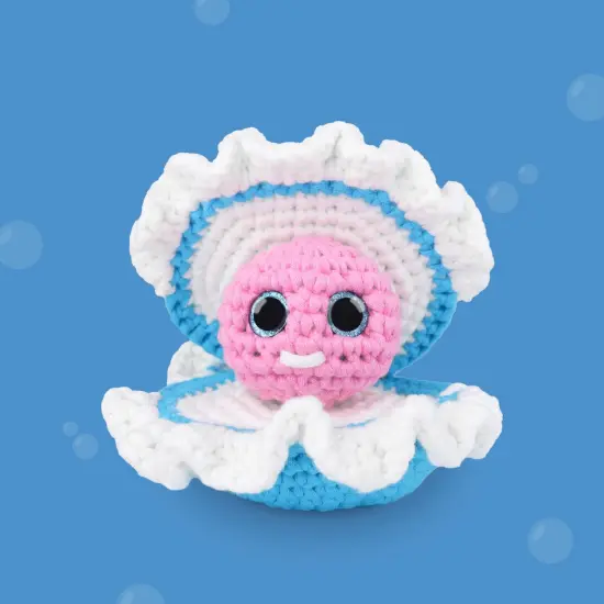 Cookie Box Crochet Kit for Beginners - Learn to Craft Amigurumi Stuffed Animals - Knitting Gift for Kids (13+) and Adults - Beginner-Friendly Yarn - Stitch-by-Stitch Video Tutorial - Oyster Pearl {2}