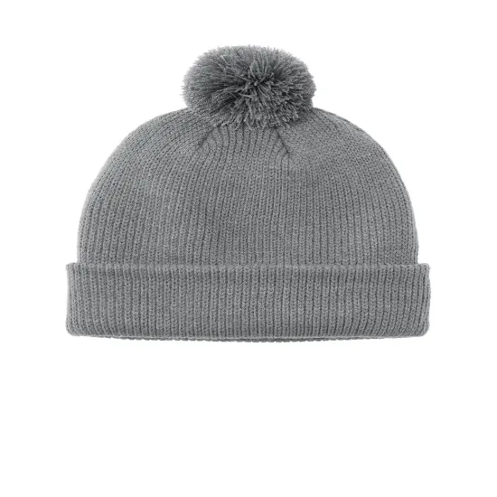 Port Authority&reg; Cozy Pom Beanie Marshmallow {4}