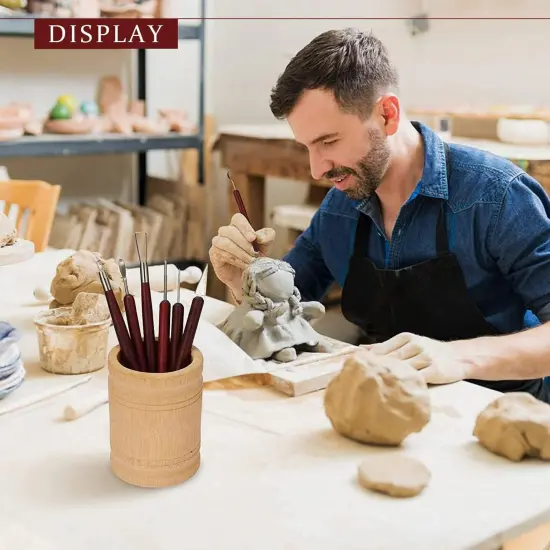 6PCS Clay Sculpting Tools Kit - Easy to Use Double-Ended Polymer & Pottery Carving Set with Comfortable Wood Grip - Ideal Tools for Clay Sculpey & Modeling Clay Ideal for Kids and Adults {5}