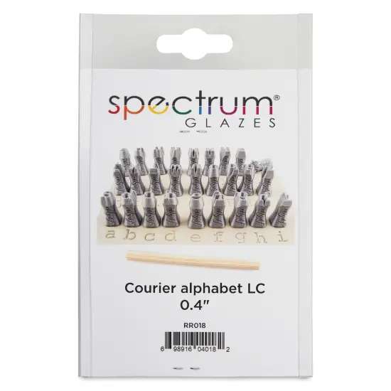 Spectrum Stamps - Courier Alphabet, Lowercase, Set of 27 {1}