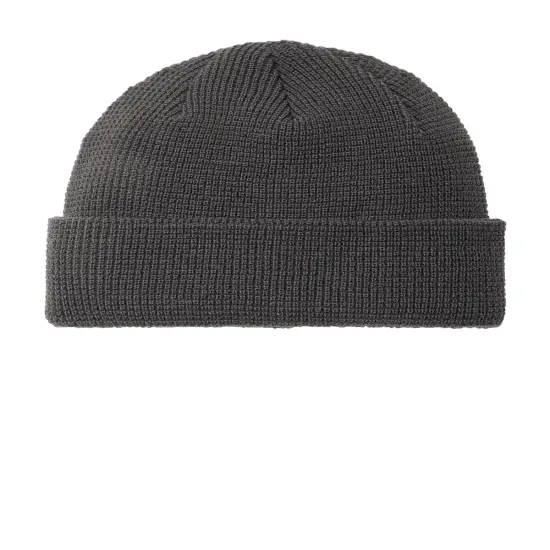 Port Authority&reg; Thermal Knit Cuffed Beanie Deep Black {4}