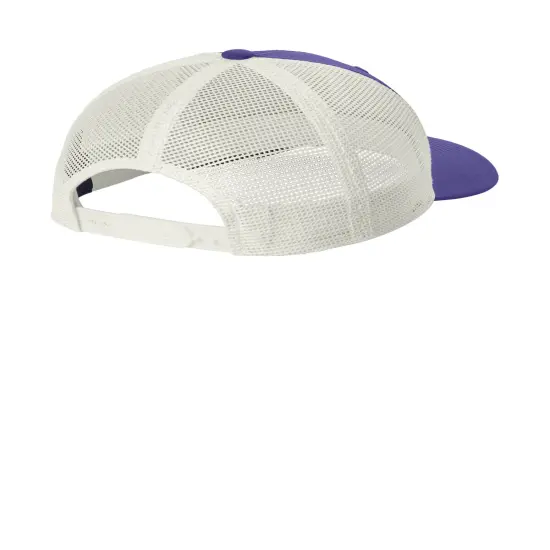 Sport-Tek&reg; Club Snapback Trucker Purple/ White {2}