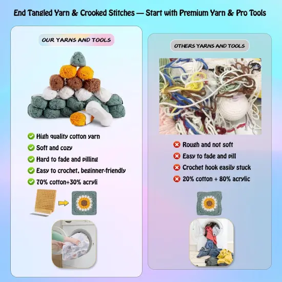 Crochet Kit for Beginners Blankets {3}