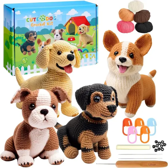 Cute Dog Crochet Kit {1}