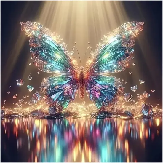 Glow Butterfly Diamond Art Kits for Beginners {1}