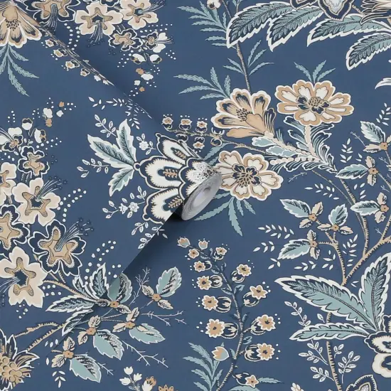 Laura Ashley Marlbrook Dusky Seaspray Wallpaper {3}
