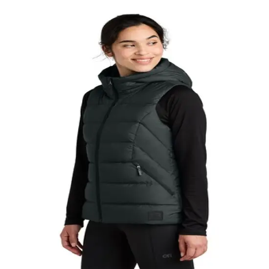 Outdoor Research&reg; Women's Coldsnap Hooded Down Vest Loden {4}