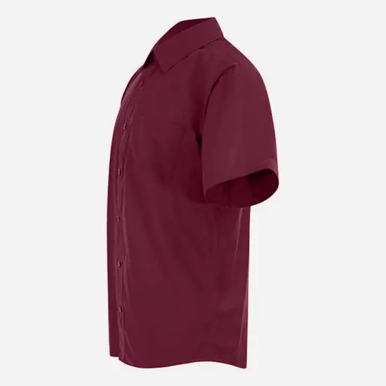 Burgundy Slim Fit Polo Shirt {5}