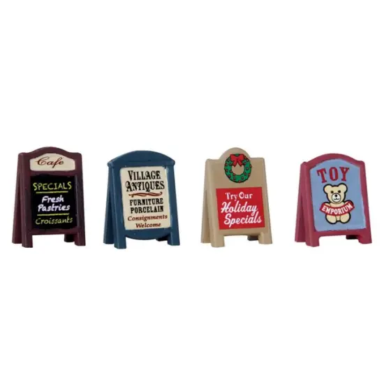 Lemax Village Signs Set/4 {1}