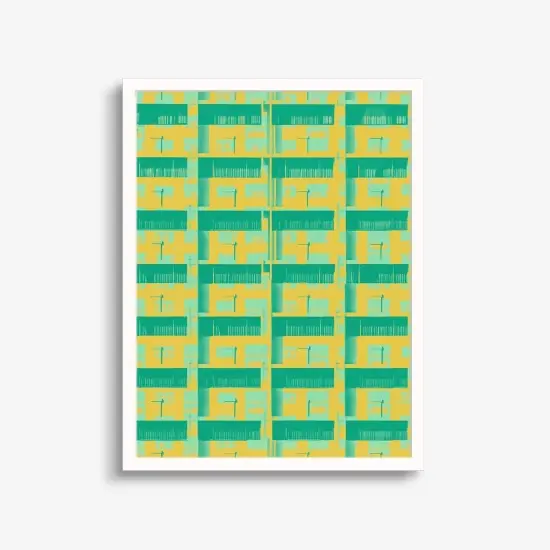 Flat Facade Art Print {1}