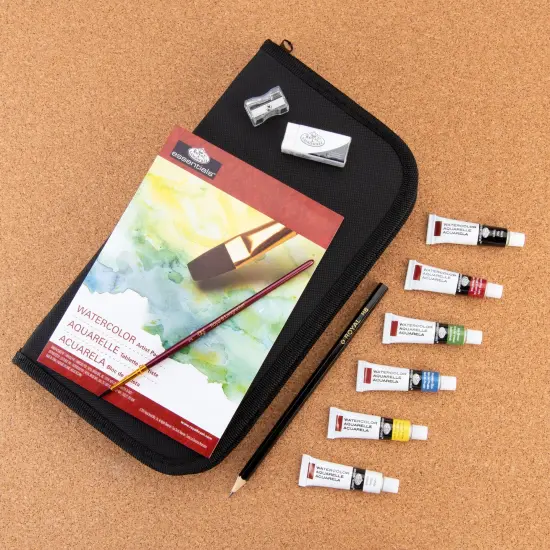 RSET-KCWP | Essentials&trade; 13pc Watercolor Painting Keep N' Carry Travel Art Set {2}