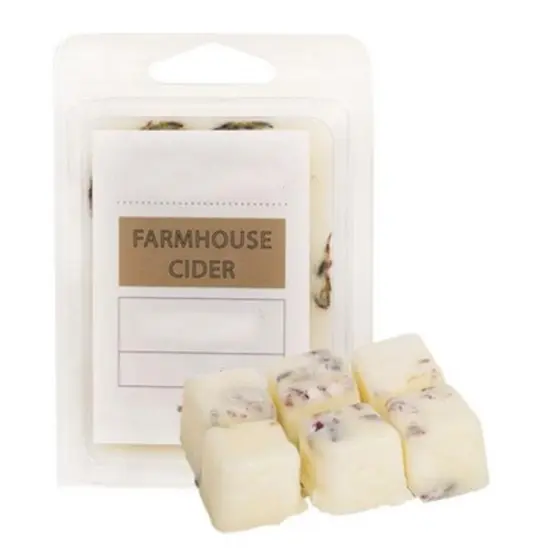 Farmhouse Cider Soy Wax Melt with Apple and Spice Scent 6 Cube Pack {1}