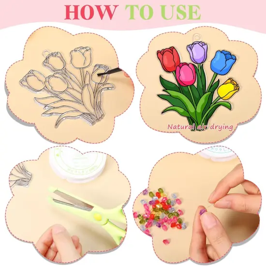 30 Set Spring Craft Kit Suncatchers Kit Spring {3}