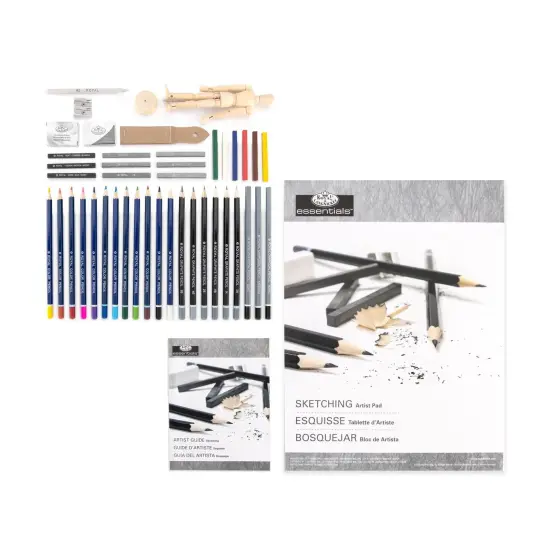 RSET-DS2030 | Essentials&trade; 45pc Sketching & Drawing Travel Art Set {2}