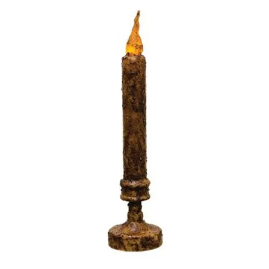 Battery-Operated 10-Inch Candlestick with Built-In Timer {1}