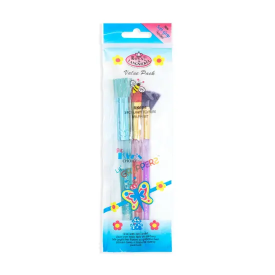 BK694 | Big Kid's Choice&trade; 3pc Funky Texture Brush Set {1}