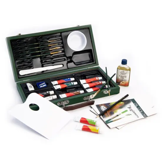 RSET-OIL3000 | Essentials™ 27pc Oil Painting Travel Art Set {2}