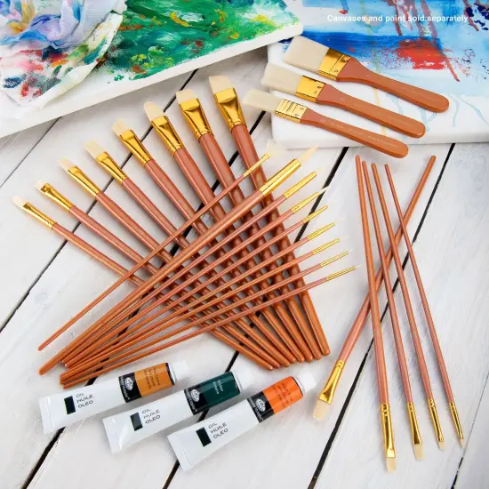RSET-9381 | 25pc Bone Taklon Variety Brush Set {3}