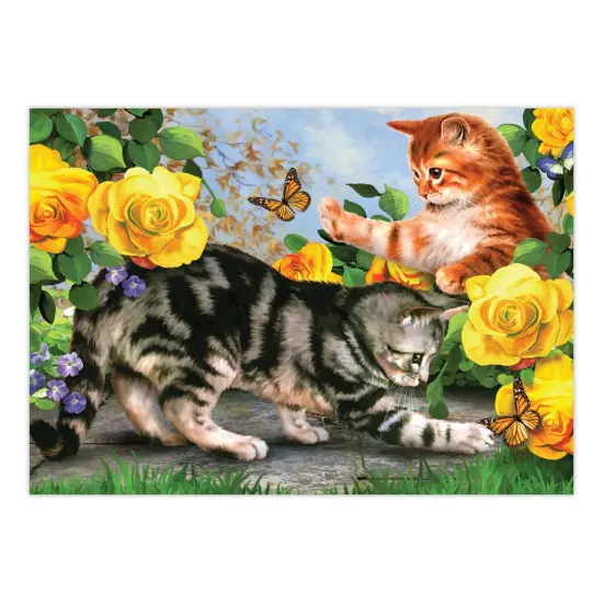 PJL45 | Painting by numbers&trade; 13pc 11.25" x 15.375" Kitten Play Painting Project {2}