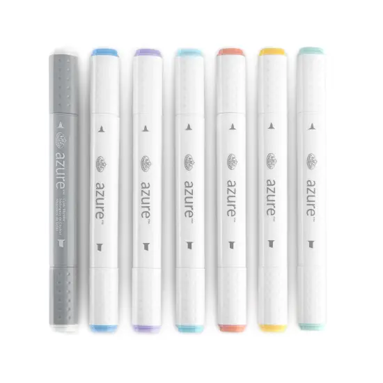 RM-902PAS | azure&trade; 7pc Pastel Color Marker Set {2}