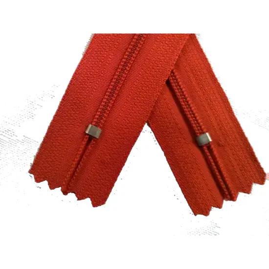 Red Generic Nylon Zippers #3 Coil Closed Bottom {3}