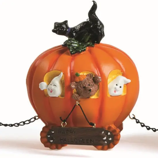 Pumpkin Express Train for Halloween Decorations - Fall Home Decor Table Top Figurines {5}