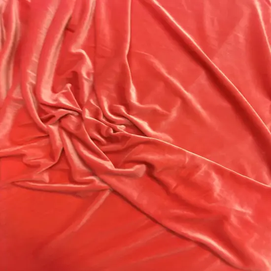 1 Yard Coral Stretch Velvet Material for Apparel, Costumes, Home D&eacute;cor, and Crafts /58/60 Inch Wide {2}