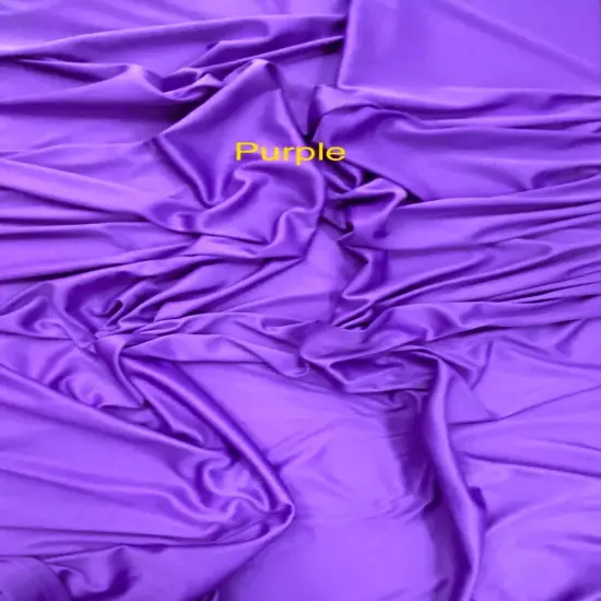 1 Yard Purple Matte Stretch Lining Fabric For Gowns Undergarments Sewing Crafts 60 Inches Wide {1}