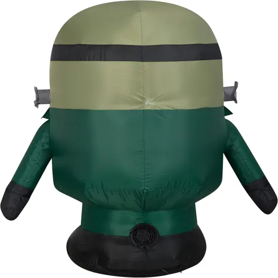3' Gemmy Airblown Inflatable Halloween Minions Bob as Frankenstein Monster Yard Decoration 222495 {3}