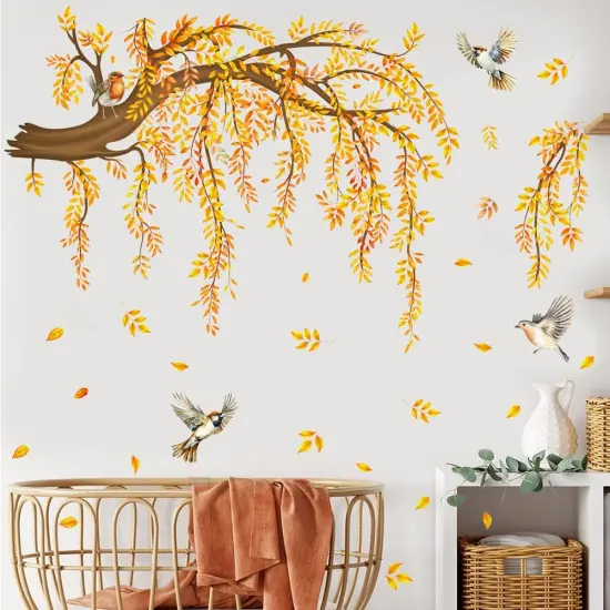 Large Fall Tree Wall Decal {1}