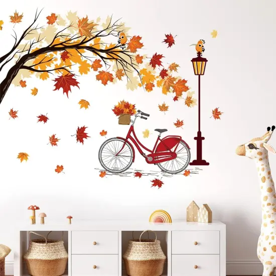 Fall Leaves Wall Decal {2}
