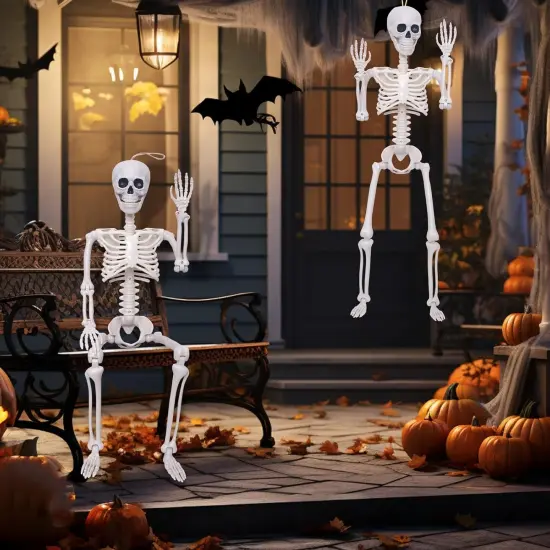 2Pack Skeletons Halloween Decorations {4}