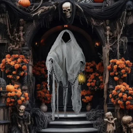 Halloween Hanging Grim Reapers Decorations Faceless Hanging Ghost {5}