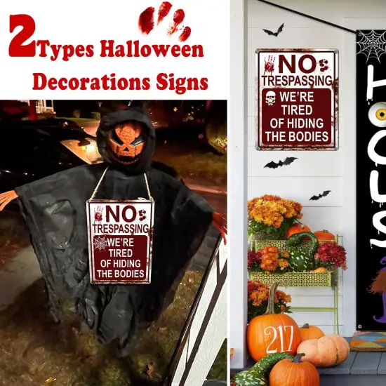 2 Packs Halloween Decoration Halloween Signs {2}
