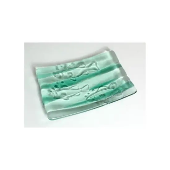 6&rdquo; x 4" x 1" Fish Texture Soap Dish Glass Fusing Kiln Mold {3}