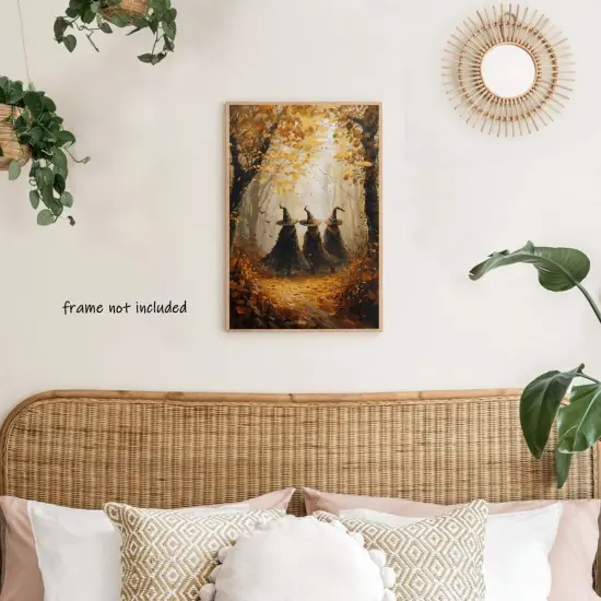 Vintage Three Witches in The Forest Witchy {3}