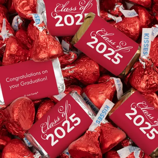 Graduation Candy Party Favors Hershey's Miniatures and Kisses by Just Candy - Available in Multiple Colors & Sizes {1}