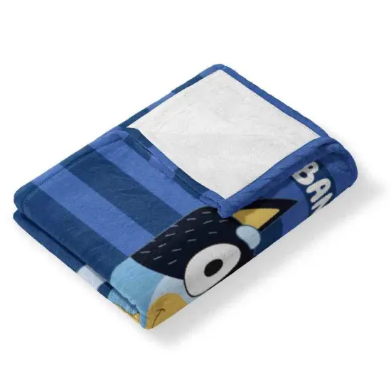 Bluey Roll Call Silk Touch Throw Blanket 50&times;60 Inches Bandit {3}