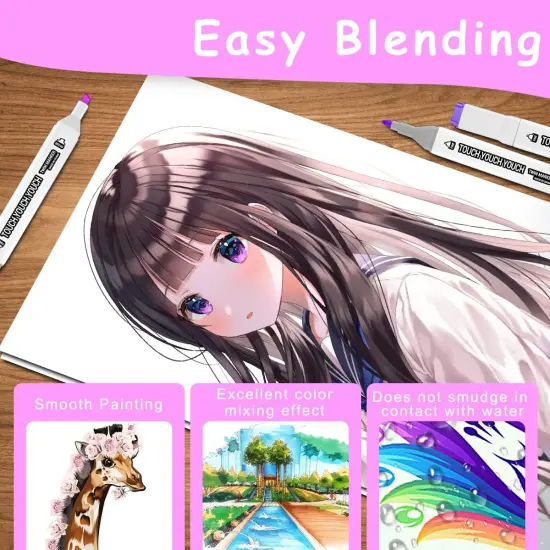 130 Colors Alcohol Markers {3}