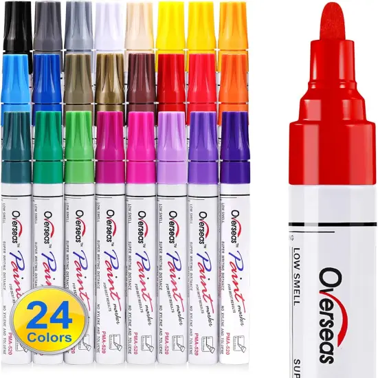 24 Color Permanent Oil Based Markers {1}