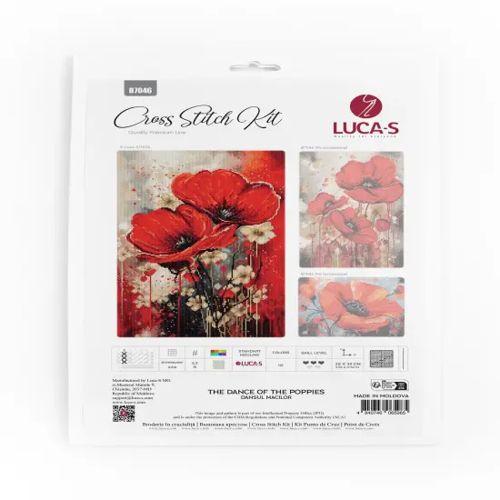 The Dance of The Poppies B7046L Counted Cross-Stitch Kit {2}